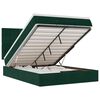 vidaXL Estructura de cama otomana colchones terciopelo verde oscuro