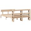 vidaXL Estructura de cama sin colch&oacute;n madera maciza de pino 120x190 cm