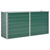vidaXL Arriate de jard&iacute;n de acero galvanizado verde 160x40x77 cm