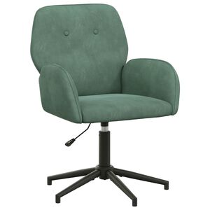 vidaXL Silla de escritorio giratoria Terciopelo 54 x 55 x 90 cm