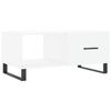 vidaXL Mesa de centro madera contrachapada blanco 90x50x40 cm