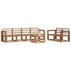 vidaXL Conjunto de sof&aacute;s de exterior 7 pcs Natural