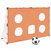 vidaXL Porter&iacute;a de f&uacute;tbol con tela de punter&iacute;a y bal&oacute;n 182x62x118 cm