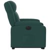 vidaXL Sill&oacute;n el&eacute;ctrico reclinable elevable de tela verde oscuro