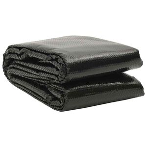 vidaXL Cubierta solar de piscina de PE rectangular flotante 8x5m negro