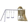 vidaXL Parque infantil de exterior madera de pino impregnada