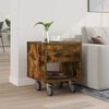 vidaXL Mesita de Noche Roble ahumado 40,5 x 40 x 48 cm