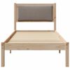 vidaXL Estructura de cama Taup&eacute; 80 x 200 cm Madera de pino macizo