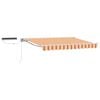 vidaXL Toldo Retr&aacute;ctil El&eacute;ctrico Amarillo, Naranja y 3,5 x 2,5 m