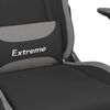 vidaXL Silla gaming con reposapi&eacute;s tela gris claro y negro