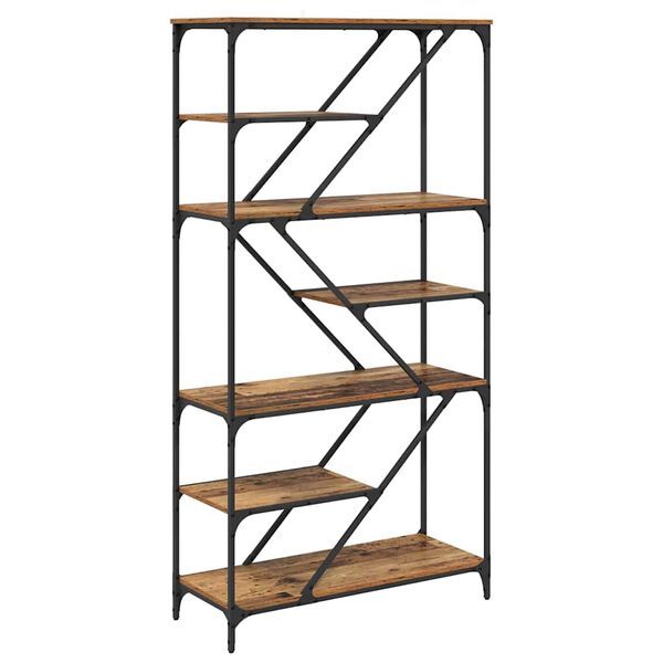 vidaXL Estante de libros Madera Vieja 91 x 36 x 176 cm