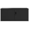 vidaXL Armario archivador de acero negro 90x40x40 cm