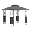 vidaXL Cenador con tejado acero gris antracita 300x300x270 cm