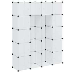 vidaXL Armario modular con 14 compartimentos blanco 37x146x180,5 cm