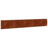 vidaXL Bordes de c&eacute;sped acero corten flexible 10 piezas 15x103 cm