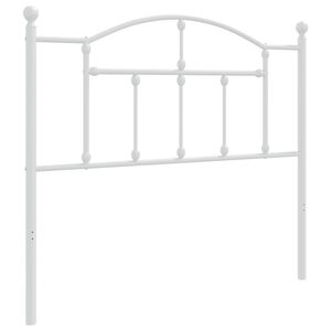 vidaXL Cabecero de repuesto de metal blanco 100 cm