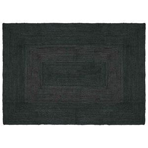 vidaXL Alfombra de &aacute;rea Gris oscuro 120 x 170 cm yute