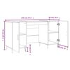 vidaXL Escritorio madera de ingenier&iacute;a blanco 140x50x75 cm