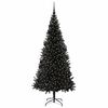 vidaXL &Aacute;rbol de Navidad con 300 LED con soporte Negro 210 cm PVC