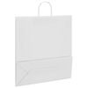 vidaXL Bolsas de papel con asas 50 uds blanca 45x17x48 cm