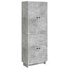 vidaXL Juego de armarios 2 pcs Gris Hormig&oacute;n 66 x 34,5 x 90 cm