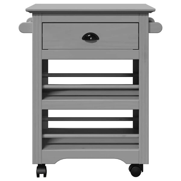 vidaXL Carrito de cocina BODO gris 67,5x45x80 cm