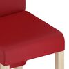 vidaXL Sillas de comedor 6 unidades cuero sint&eacute;tico rojo vino tinto