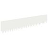 vidaXL Borde de C&eacute;sped 20 uds. 103 x 20 cm Acero Blanco