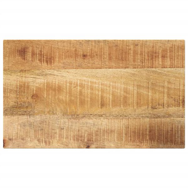 vidaXL Tablero mesa rectangular madera maciza mango rugosa 40x20x3,8cm