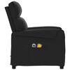 vidaXL Sill&oacute;n de masaje elevable cuero sint&eacute;tico negro