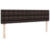 vidaXL Estructura cama otomana colch&oacute;n tela marr&oacute;n oscuro 180x200cm