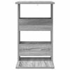 vidaXL Mesa lateral Gris Sonoma 40 x 35 x 60,5 cm Madera de ingenier&iacute;a