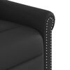 vidaXL Sillón reclinable cuero sintético negro brillante