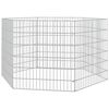 vidaXL Recinto animales corral 6 paneles hierro galvanizado 54x60 cm