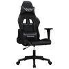 vidaXL Silla gaming cuero sint&eacute;tico negro
