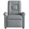 vidaXL Sill&oacute;n reclinable de masaje de tela gris claro