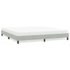 vidaXL Estructura de cama sin colch&oacute;n terciopelo gris claro 180x210 cm