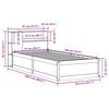 vidaXL Estructura de cama sin colch&oacute;n madera maciza blanca 75x190 cm