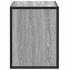 vidaXL Mueble de TV madera y metal roble ahumado 60x31x39,5 cm