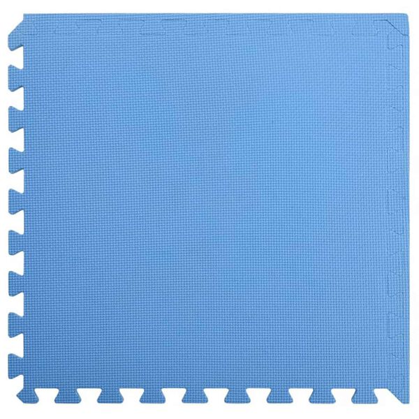 vidaXL Mats de ejercicio en rompecabezas 12 pcs Azul 4,32 ㎡ Espuma EVA