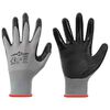 vidaXL Guantes de Trabajo 24 uds. Gris y Negro 7 / S Poli&eacute;ster