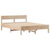 vidaXL Estructura de cama sin colch&oacute;n madera maciza de pino 135x190 cm