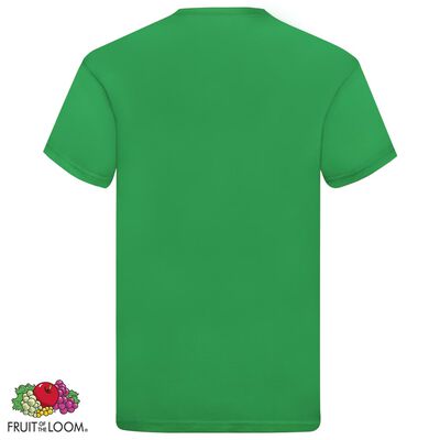 Fruit of the Loom Camisetas originales 5 uds verde S algodón
