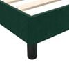 vidaXL Cama box spring con colch&oacute;n terciopelo verde oscuro 180x220 cm