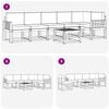 vidaXL Conjunto de sof&aacute;s de exterior 7 pcs Gris Natural y Claro