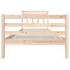 vidaXL Estructura de cama sin colchón madera maciza 100x200 cm