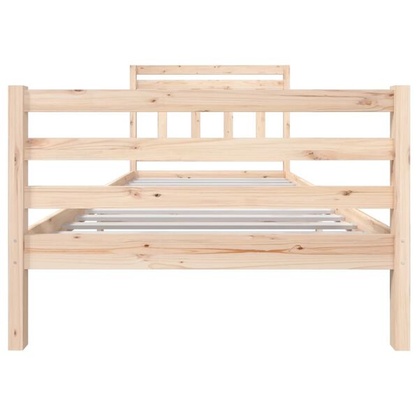 vidaXL Estructura de cama sin colchón madera maciza 100x200 cm