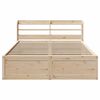 vidaXL Estructura de cama con cabecero madera de pino blanco 150x200cm