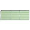vidaXL Jardinera Verde 240 x 80 x 75 cm Acero