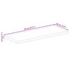 vidaXL Tablero mesa rectangular madera maciza reciclada 70x20x2,5 cm